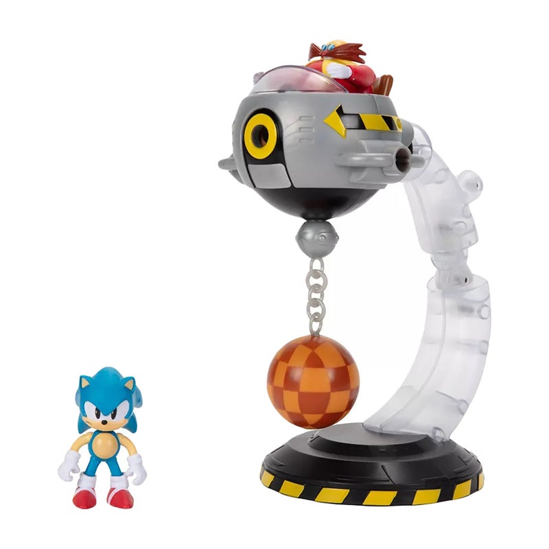 SONIC Jakks Pacific Sonic The Hedgehog and Dr. Eggman Battle Set (7 Pieces) - Image 1